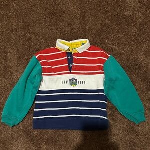 Vintage Striped Kids Polo Shirt